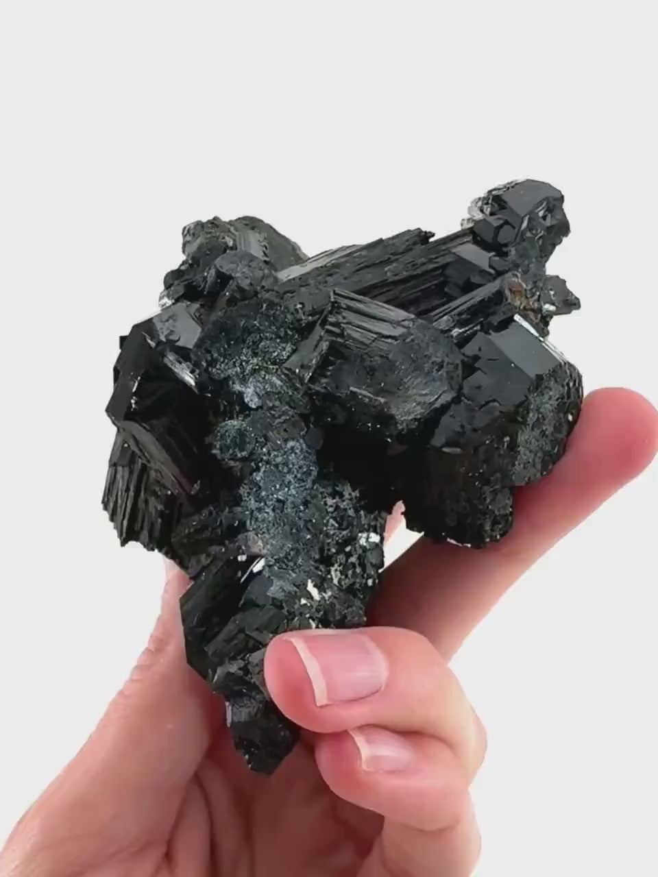 Black Tourmaline Cluster | Namibian Raw Crystal Protection Stone