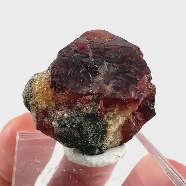 Red Zircon Specimen (Pakistan) | natural red zircon, raw zircon, zircon crystal, mineral specimen