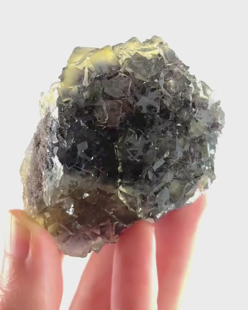 Okorusu Fluorite (Namibia) | “Honey Pocket” fluorite cluster, yellow fluorite crystal, mineral specimen