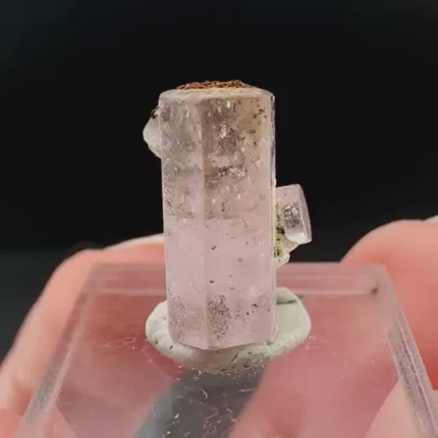Pink Fluorapatite Crystal | UV reactive Mineral Specimen from Pakistan