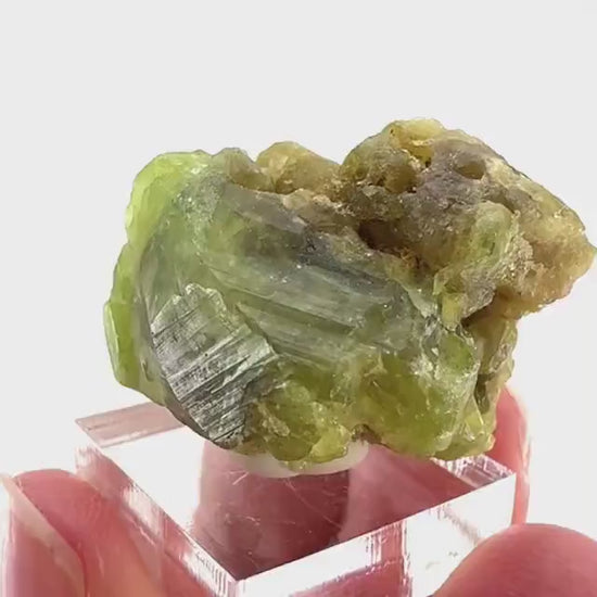 Andradite-Grossular Garnet (Mali) | green garnet, raw garnet crystal, grossular garnet crystal, raw green garnet, mineral specimen, crystals