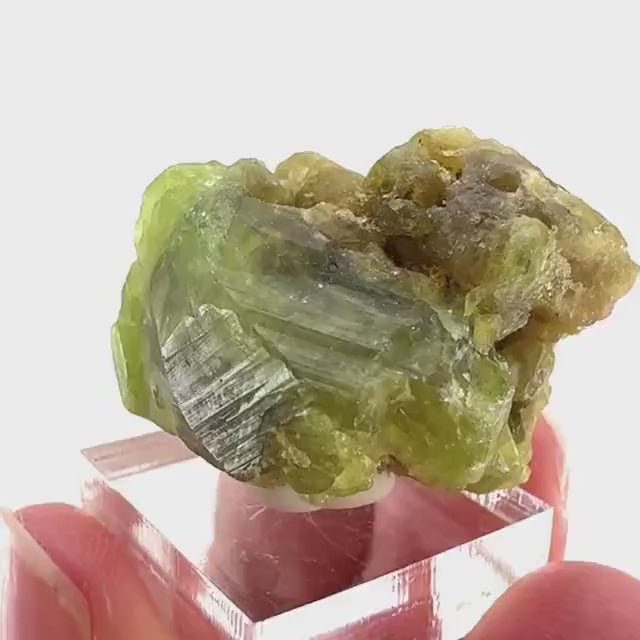 Andradite-Grossular Garnet (Mali) | green garnet, raw garnet crystal, grossular garnet crystal, raw green garnet, mineral specimen, crystals