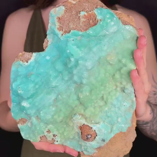 MASSIVE Blue Aragonite Crystal Cluster | Mineral Collection Display Piece