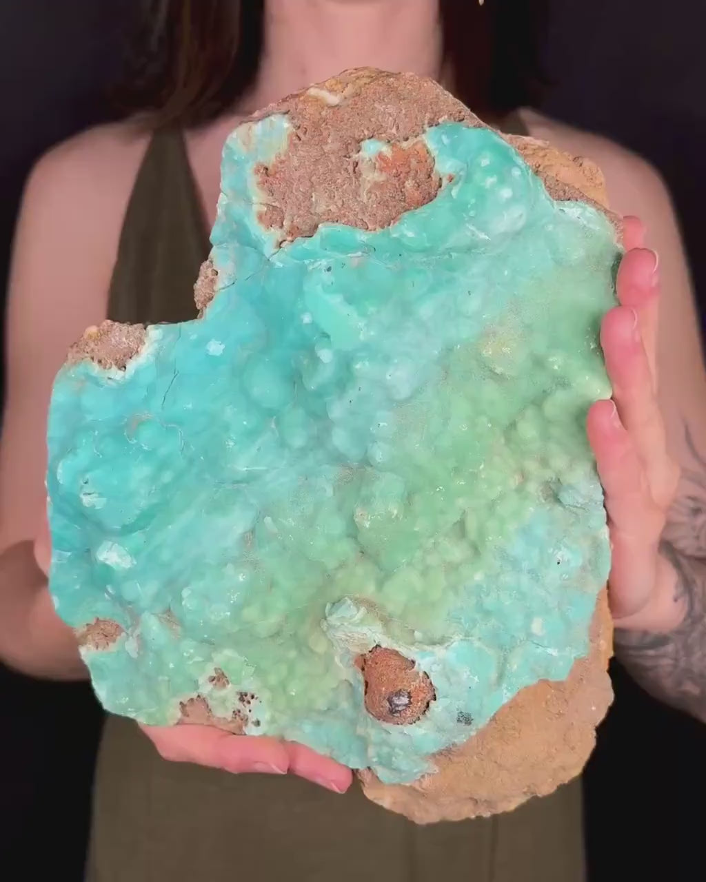 MASSIVE Blue Aragonite Crystal Cluster | Mineral Collection Display Piece