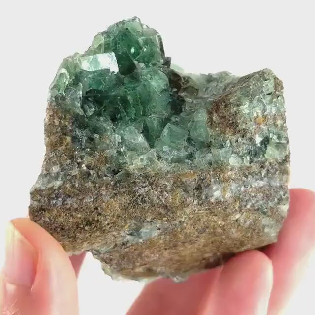Okorusu Fluorite (Namibia) | green fluorite cluster, raw fluorite crystal, mineral specimen