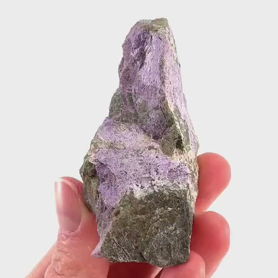 Stichtite | purple stichtite with serpentine, mineral specimen from South Africa