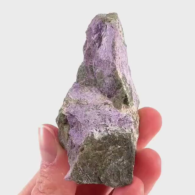 Stichtite | purple stichtite with serpentine, mineral specimen from South Africa