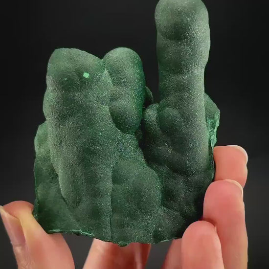 Malachite Stalactite (DR Congo) | natural malachite crystal, mineral specimen