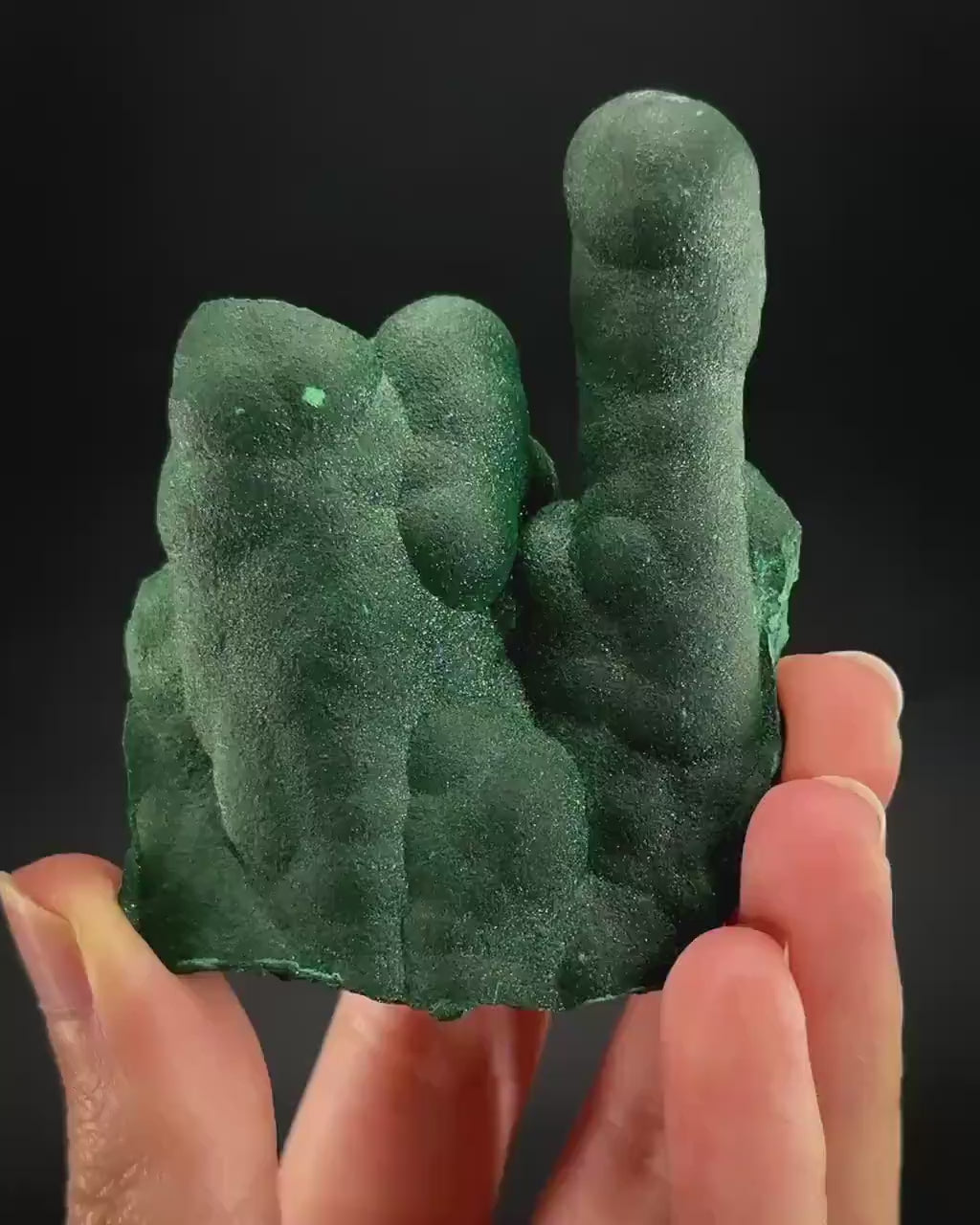 Malachite Stalactite (DR Congo) | natural malachite crystal, mineral specimen
