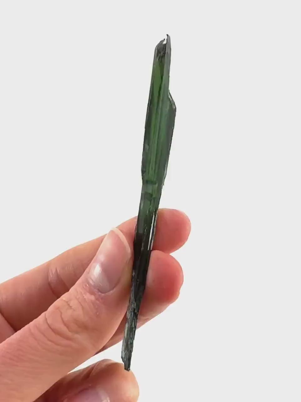 Vivianite Crystal (Brazil) | raw vivianite, natural vivianite, green vivianite, mineral specimen, crystals, vivianite blade