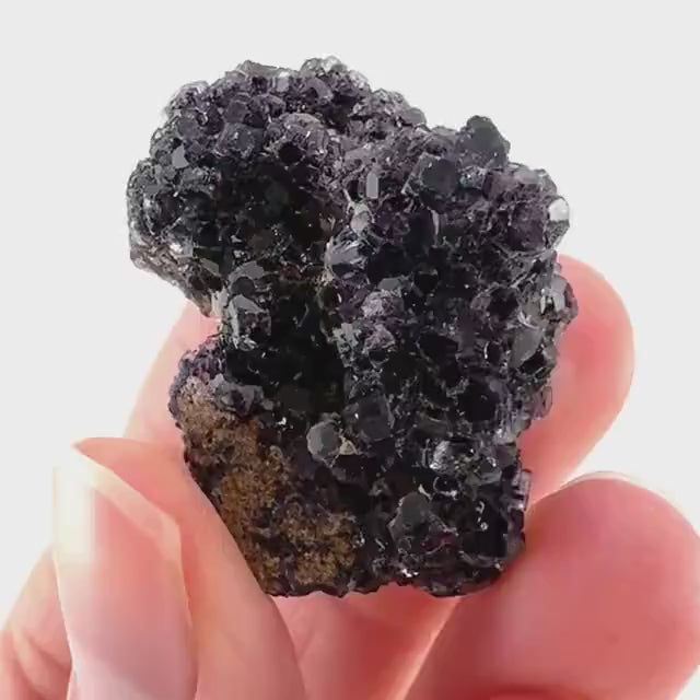 Okorusu Fluorite (Namibia) | purple fluorite cluster, crystals, mineral specimen