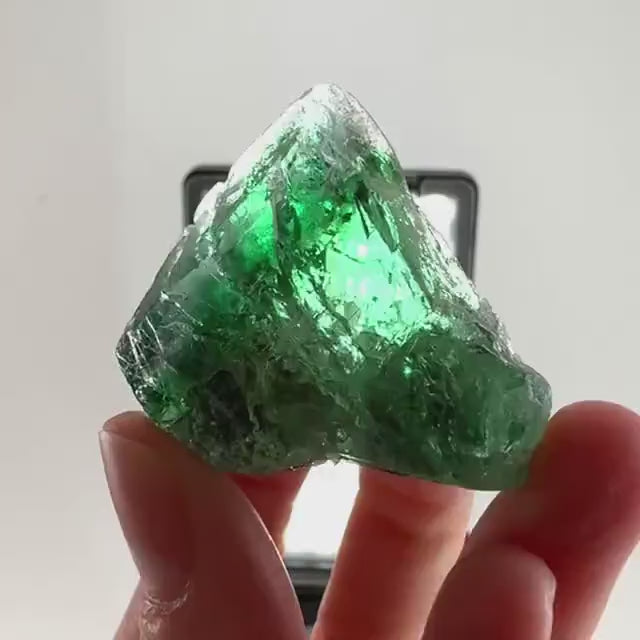 Okorusu Fluorite (Namibia) | green fluorite cluster, raw fluorite crystal, mineral specimen
