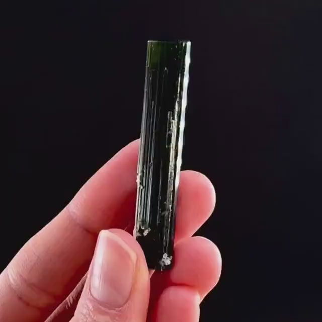 Green Cap Tourmaline with Albite (Pakistan) | raw tourmaline, green tourmaline, tourmaline crystal, rare minerals, rare crystals