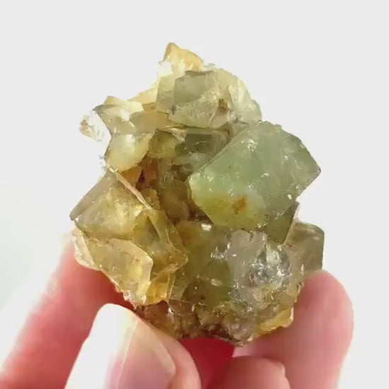 Okorusu Fluorite (Namibia) | green fluorite cluster, raw fluorite crystal, mineral specimen