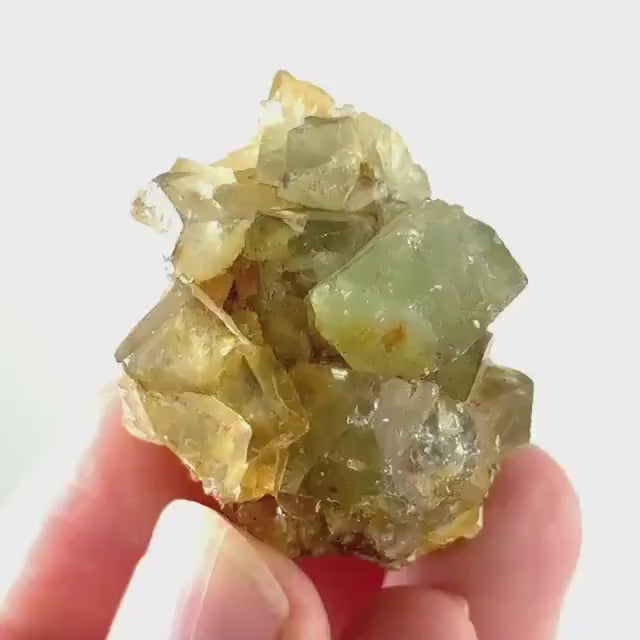 Okorusu Fluorite (Namibia) | green fluorite cluster, raw fluorite crystal, mineral specimen