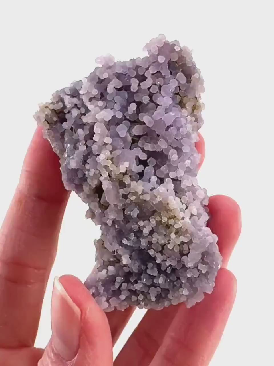 Purple Grape Agate | botryoidal crystal cluster, mineral specimen from Indonesia