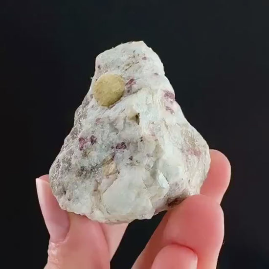 Rare! Londonite with Liddicoatite | natural crystal cluster, raw mineral specimen (Madagascar)