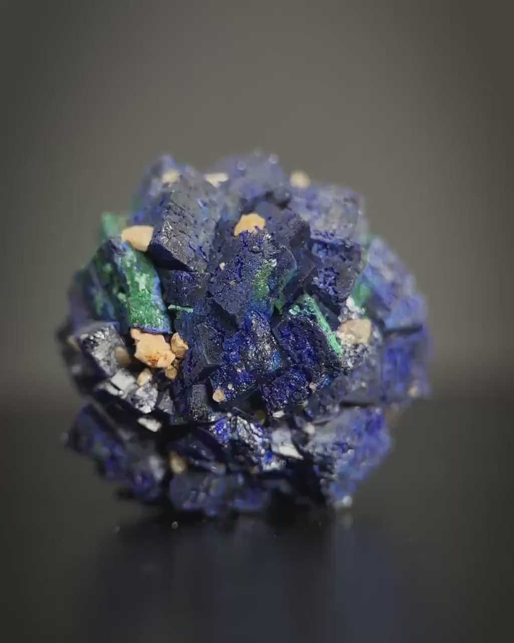 Azurite | blue crystal, mineral specimen from Chessy, France