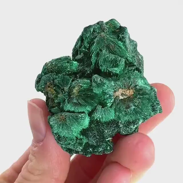 Fibrous Velvet Malachite Specimen (Congo), natural malachite, velvet malachite, malachite crystal