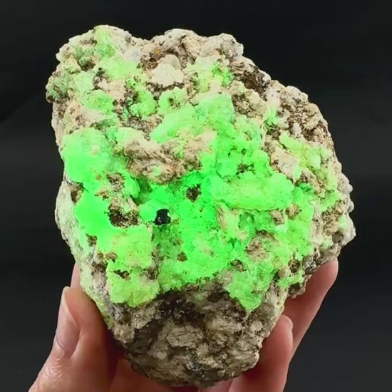 UV Reactive Hyalite Opal | Fluorescent Mineral Specimen from Namibia