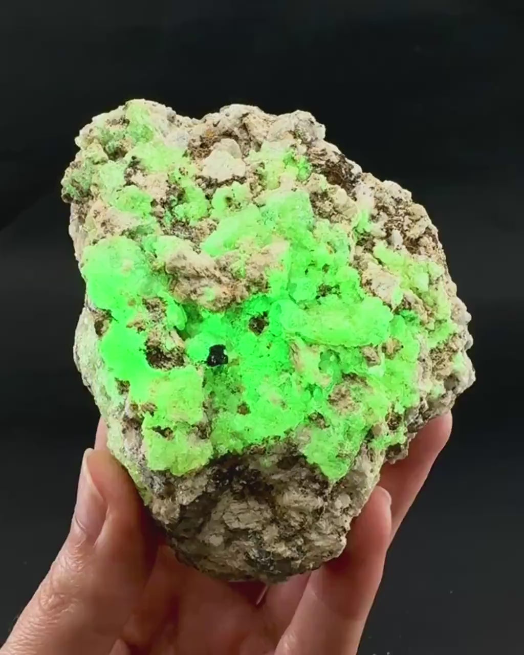 UV Reactive Hyalite Opal | Fluorescent Mineral Specimen from Namibia