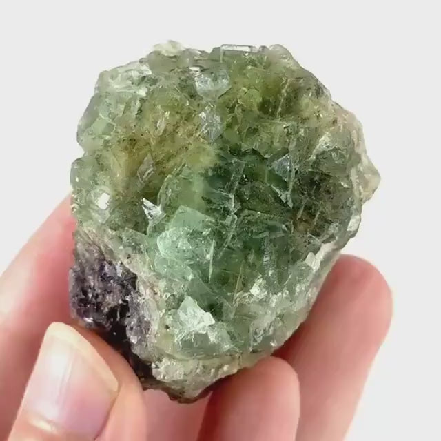 Okorusu Fluorite (Namibia) | green fluorite cluster, raw fluorite crystal, mineral specimen