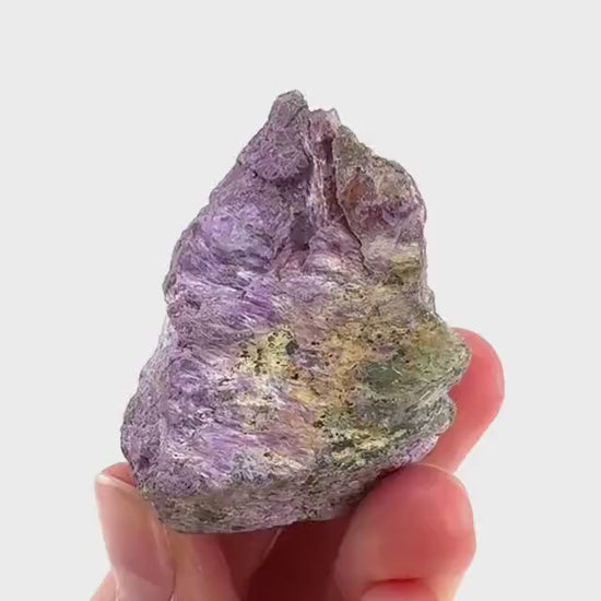 Stichtite | purple stichtite with serpentine, mineral specimen from South Africa