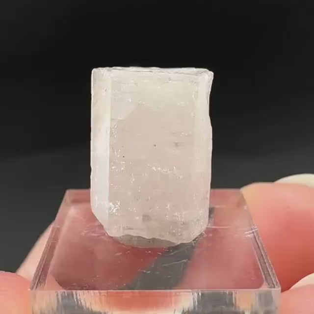 Pink Fluorapatite Crystal | UV reactive Mineral Specimen from Pakistan