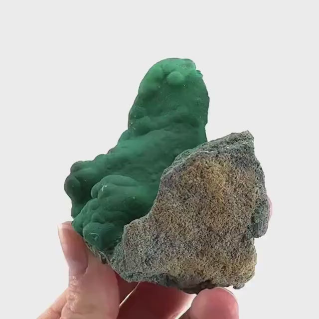 Botryoidal Malachite | raw green crystal, mineral specimen