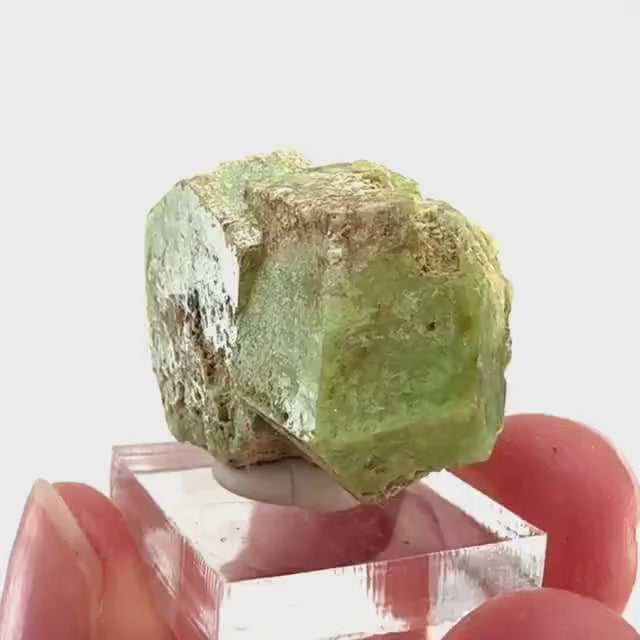 Andradite-Grossular Garnet (Mali) | green garnet, raw garnet crystal, grossular garnet crystal, raw green garnet, mineral specimen, crystals