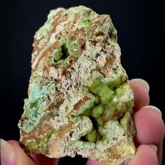 Wavellite with Turquoise | green crystal, mineral specimen from Spain