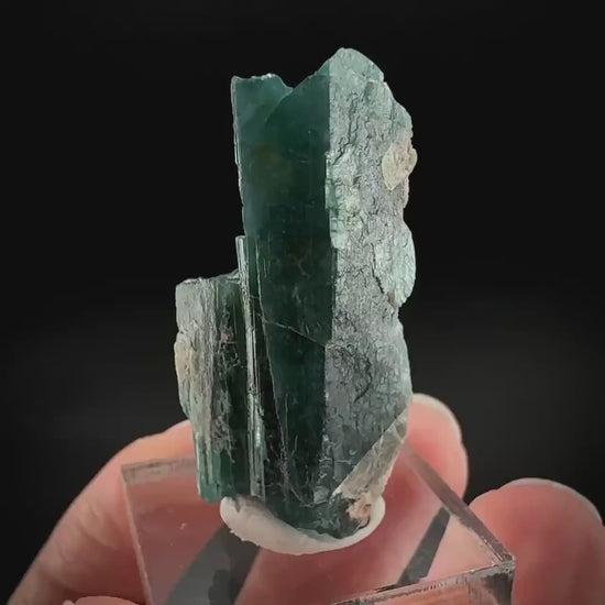 Grandidierite | blue crystal with terminated faces, rare mineral specimen from Madagascar