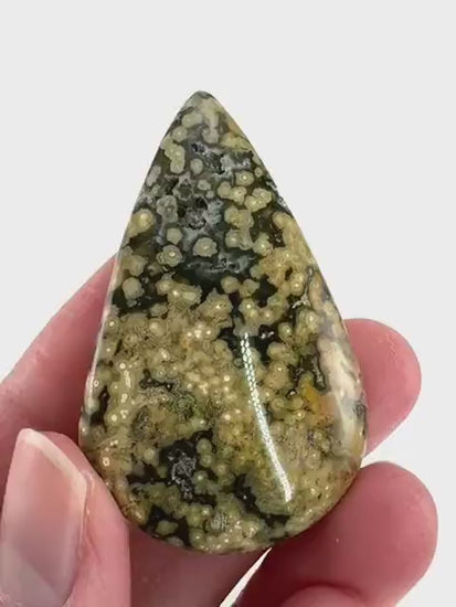 Orbicular Ocean Jasper Cabochon | Natural Gemstone