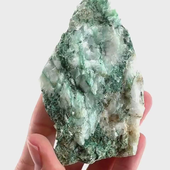 Ajoite in Quartz (South Africa) | raw ajoite, raw crystals, mineral specimen, Ajoite quartz crystal