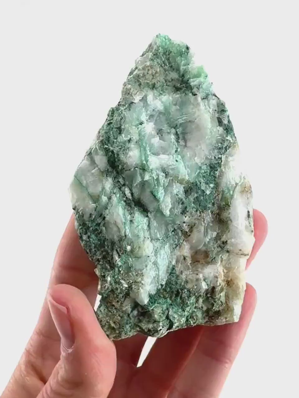 Ajoite in Quartz (South Africa) | raw ajoite, raw crystals, mineral specimen, Ajoite quartz crystal