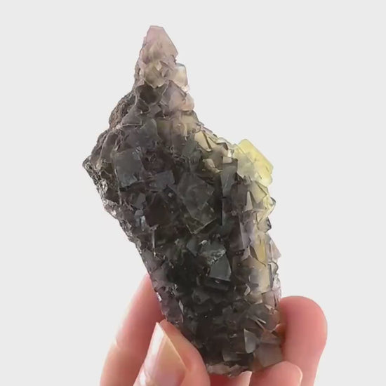 Okorusu Fluorite | “Honey Pocket” yellow crystal cluster, mineral specimen from Namibia