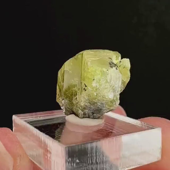Chrysoberyl (Madagascar) | Yellow Chrysoberyl Specimen, raw chrysoberyl, rare minerals, mineral specimen, rare crystals