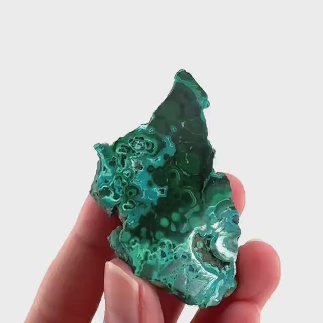 Malachite & Chrysocolla Slice | Polished Malacolla Crystal Slab