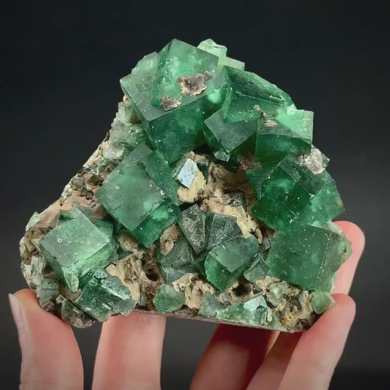 Rogerley Fluorite | green color shifting fluorite crystal cluster, UV reactive mineral specimen
