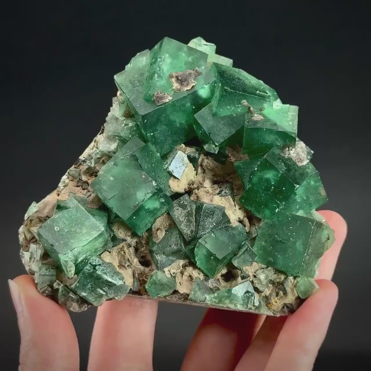 Rogerley Fluorite | green color shifting fluorite crystal cluster, UV reactive mineral specimen