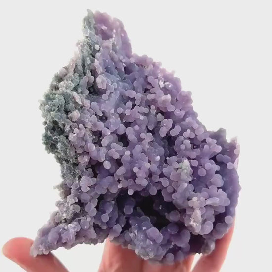 Grape Agate (Indonesia) | purple grape agate crystal, mineral specimen