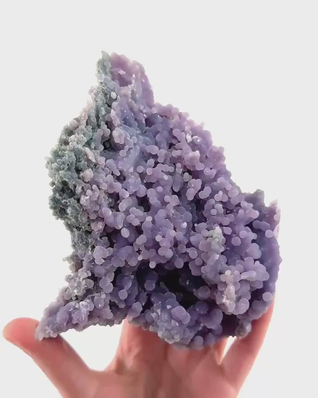 Grape Agate (Indonesia) | purple grape agate crystal, mineral specimen