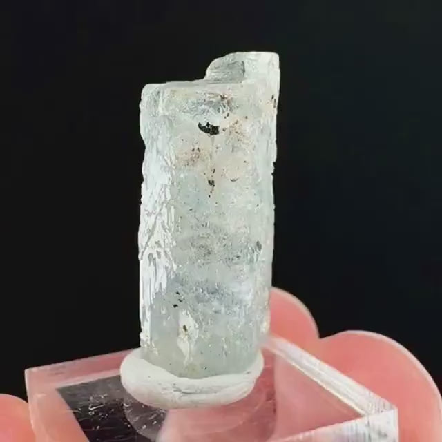 Beryl var. Aquamarine (Namibia) | natural aquamarine crystal, mineral specimen