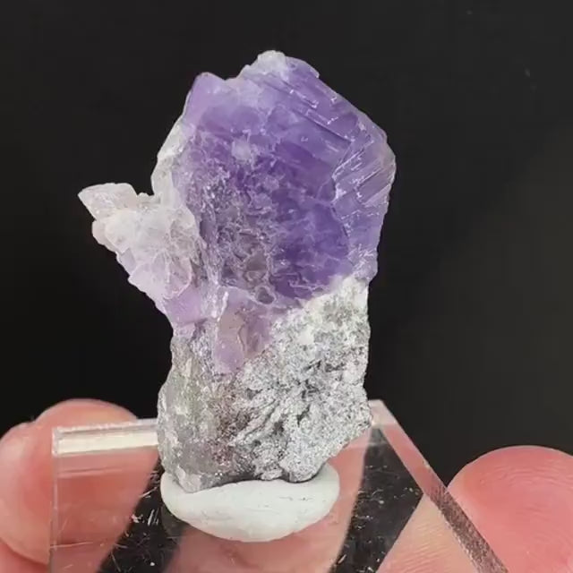 Purple Fluorapatite (Afghanistan) | fluorapatite crystal, natural purple apatite, mineral specimen