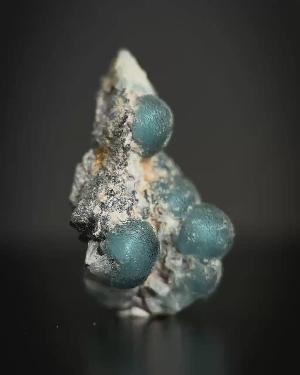 Blue Wavellite (Arkansas, USA) | crystal cluster, rare mineral specimen