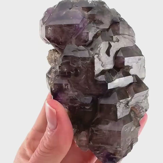 Elestial Amethyst | Shangaan amethyst crystal cluster, raw mineral specimen