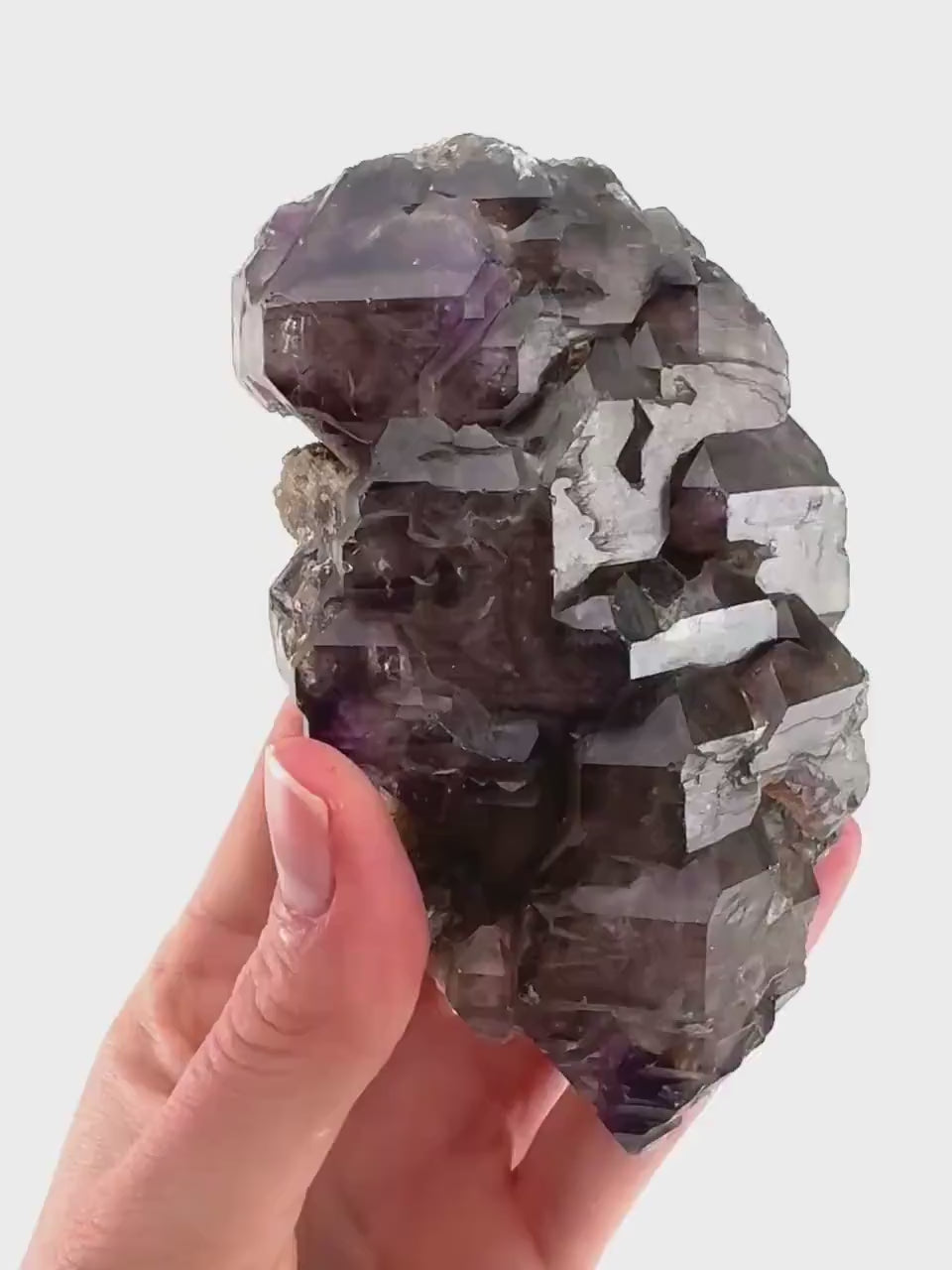 Elestial Amethyst | Shangaan amethyst crystal cluster, raw mineral specimen