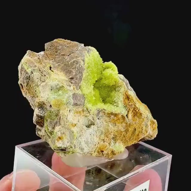 Wavellite with Turquoise | green crystal cluster, mineral specimen from Spain