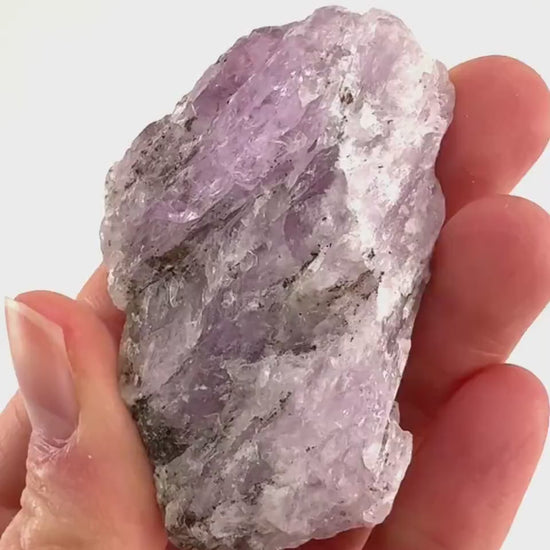 Lavender Kunzite (Pakistan), pink kunzite, spodumene, kunzite crystal, raw kunzite, mineral specimen