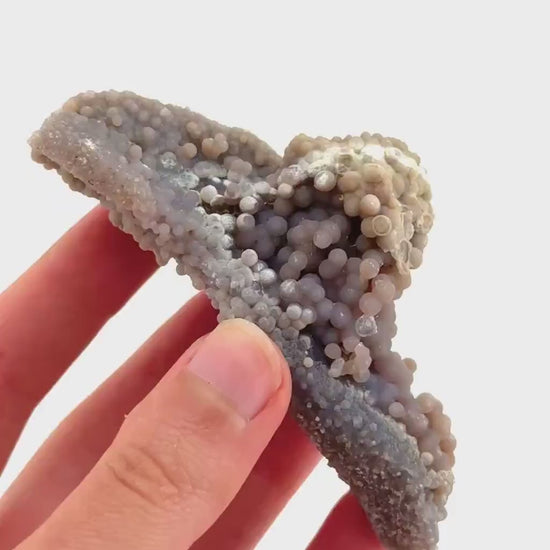 Grape Agate (Indonesia) | purple grape agate crystal, mineral specimen